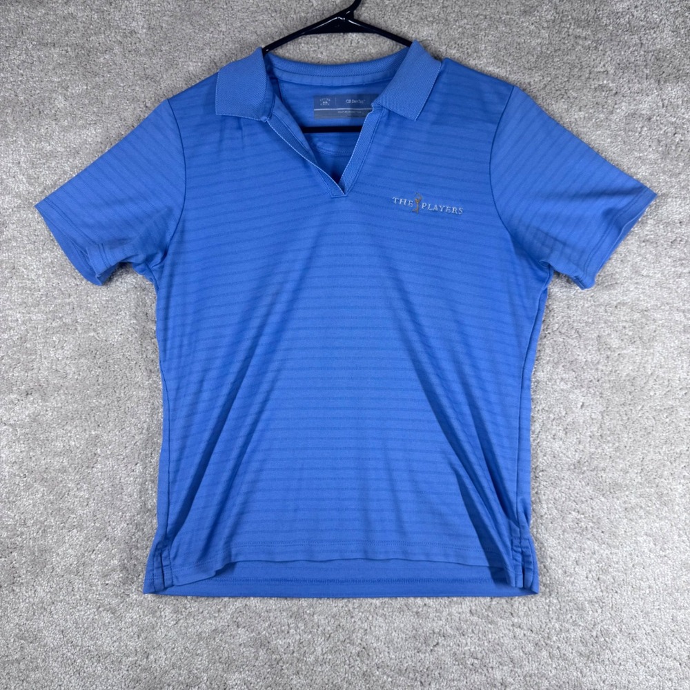 Cutter &‎ Buck Womens Blue CB DryTec The Players Golf Polo Shirt Size S